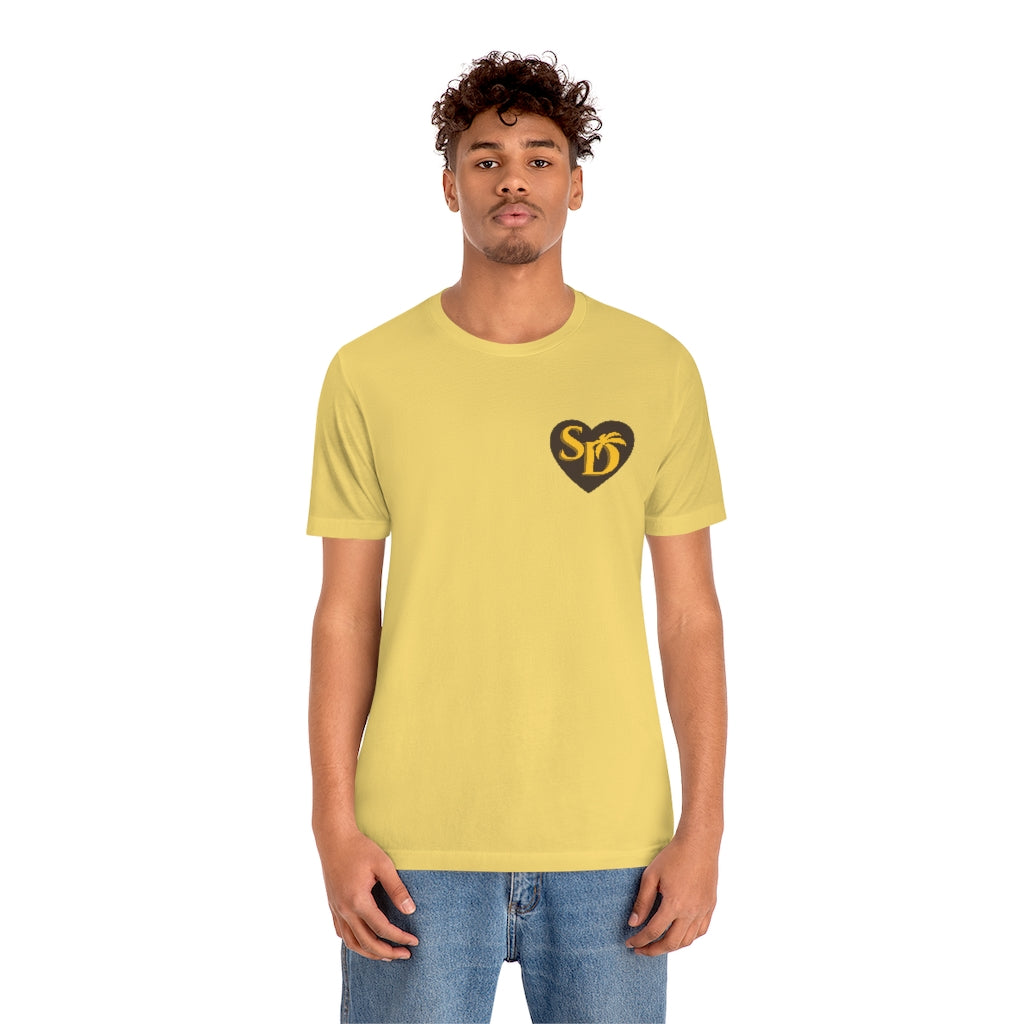 I Heart SD Brown and Gold "Mock Pocket" T-shirt