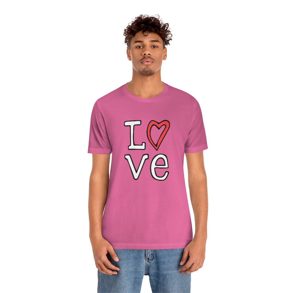 LOVE T-shirt (White and Red)