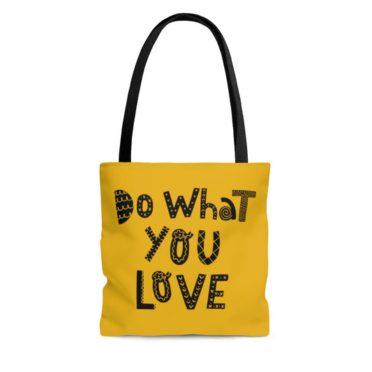 Do What You Love Gold Tote Bag