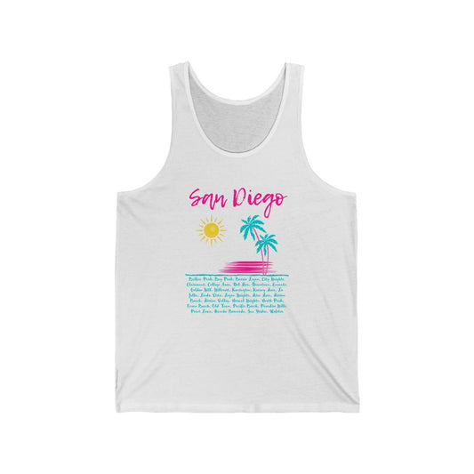 San Diego Neighborhoods Tank (Pink)