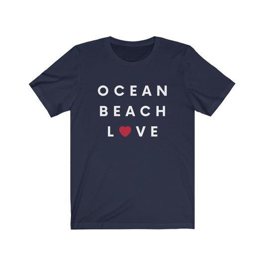 Ocean Beach Love Tee, San Diego Neighborhood T-Shirt (Unisex) (Multiple Colors Avail)