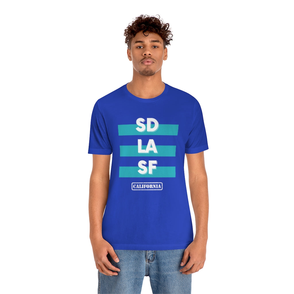 SD LA SF California Tee (Teal)