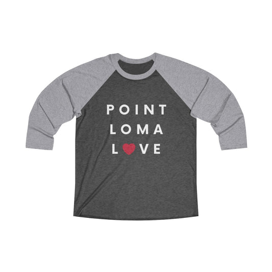 Point Loma Love Long Sleeve Baseball Tee, San Diego Neighborhood T-shirt (Unisex) (Multiple Colors Avail)