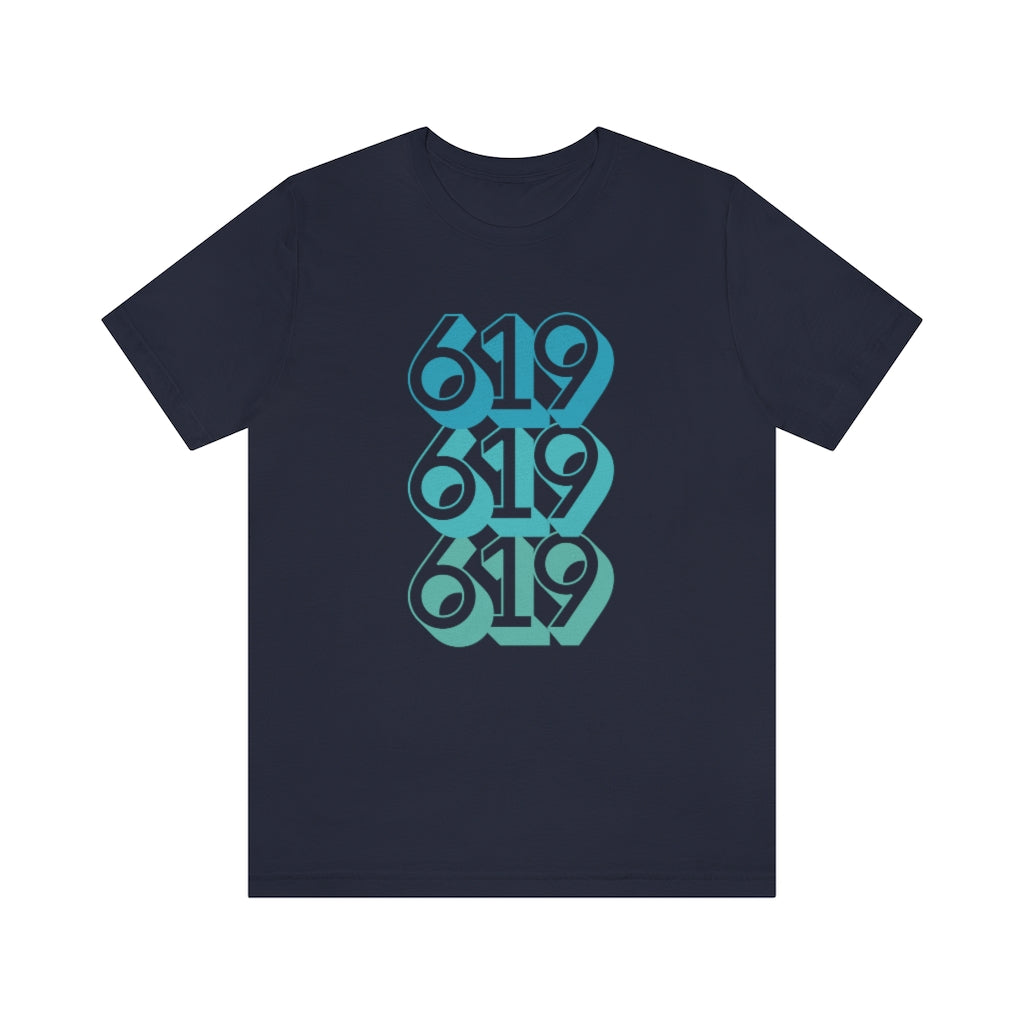 619 Tee | Teal San Diego Area Code T-Shirt