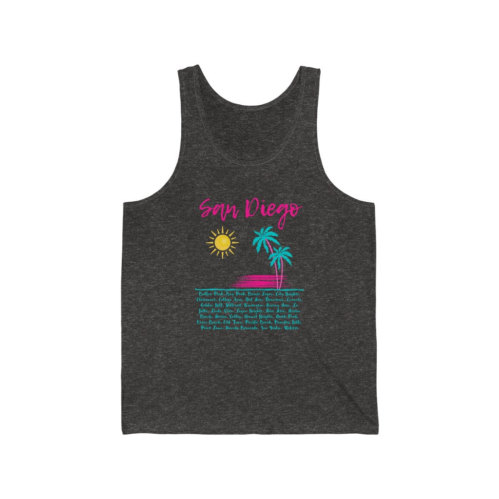 San Diego Neighborhoods Tank (Pink)