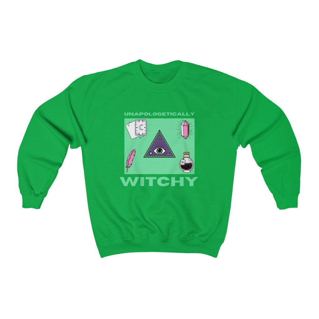 Unapologetically Witchy Sweatshirt (Green)