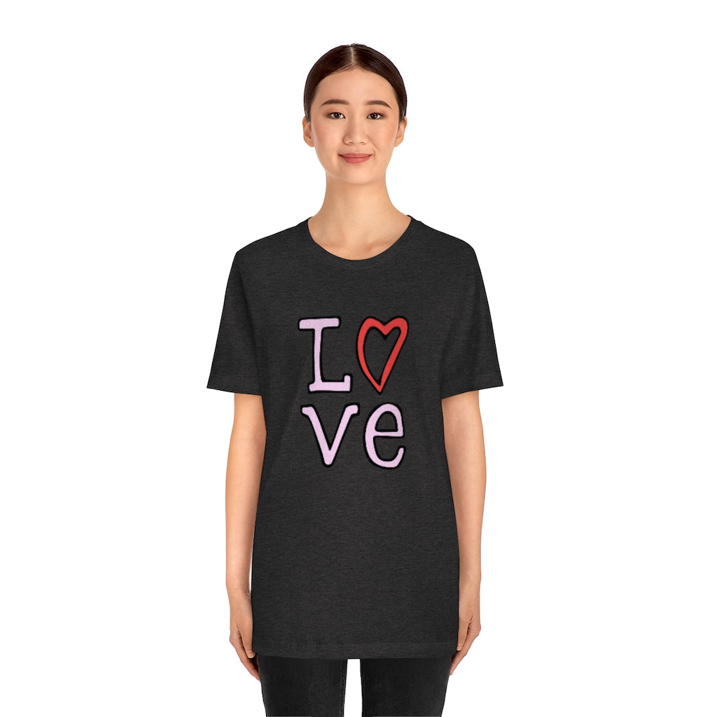 LOVE T-shirt (Pink and Red)