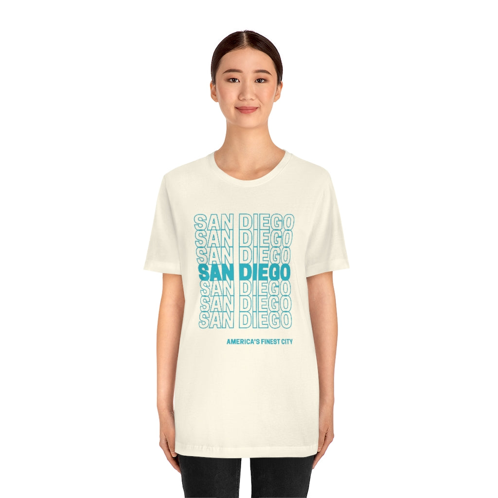 San Diego "Thank You" T-Shirt (Teal)