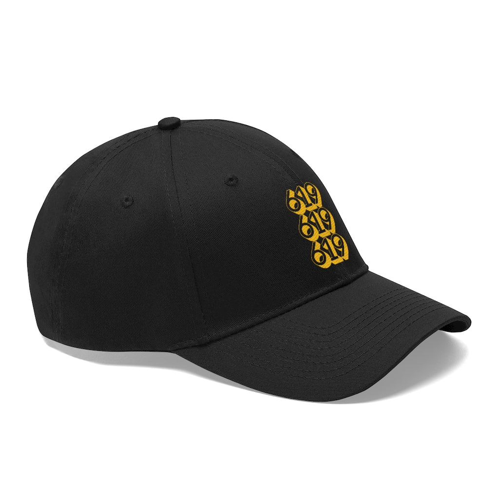 619 Brown and Gold Hat, SD Dad Cap (Unisex)