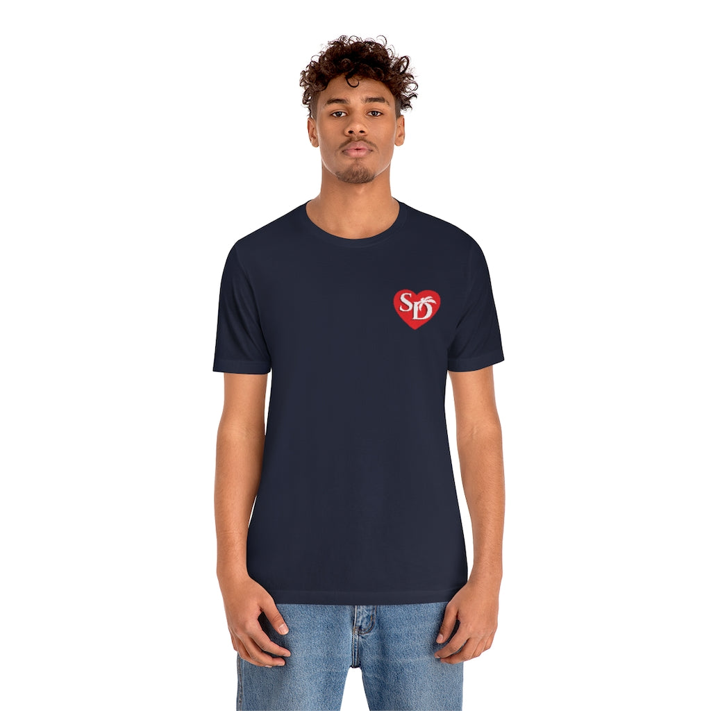 I Heart SD Mock Pocket T-shirt