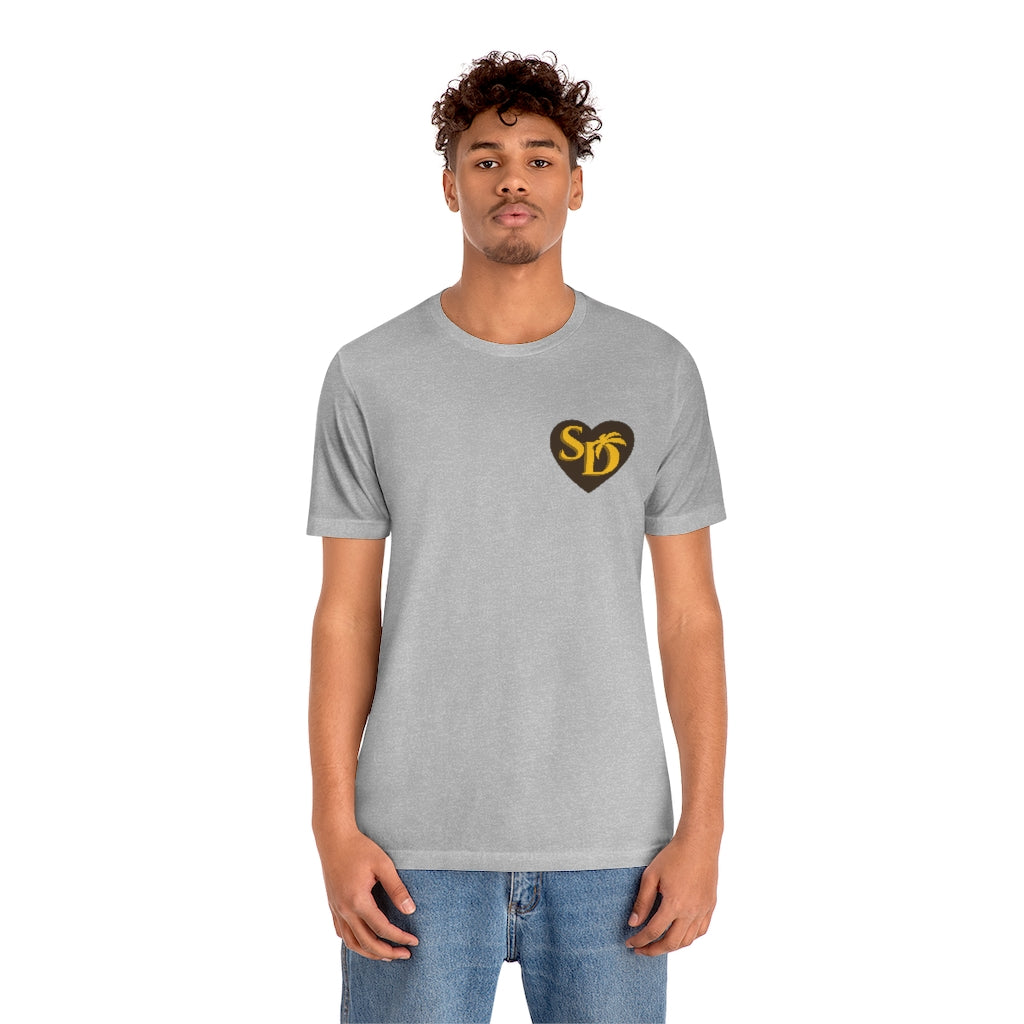 I Heart SD Brown and Gold "Mock Pocket" T-shirt