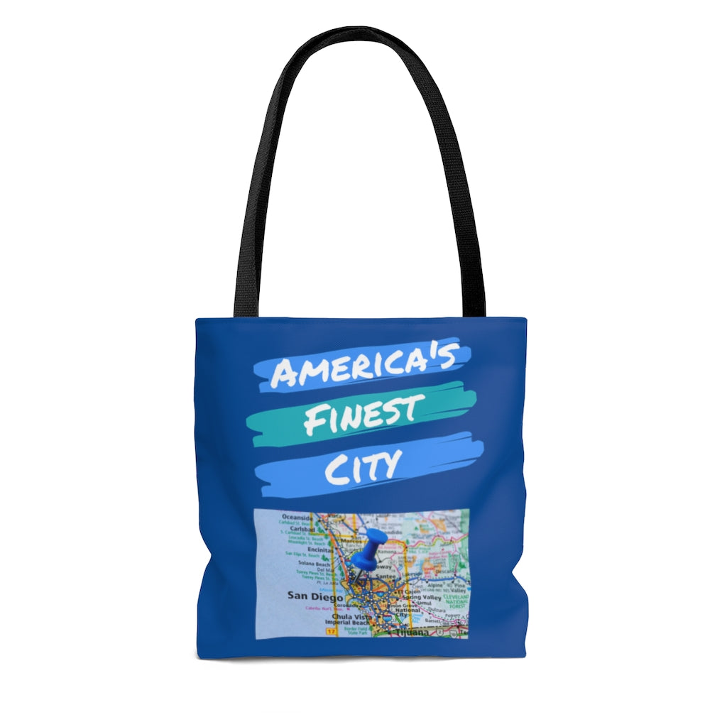America's Finest City Blue Tote Bag