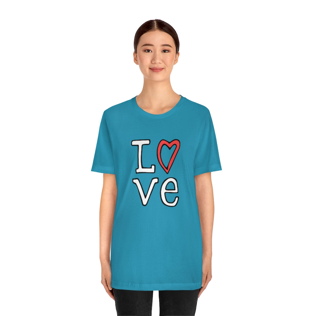 LOVE T-shirt (White and Red)