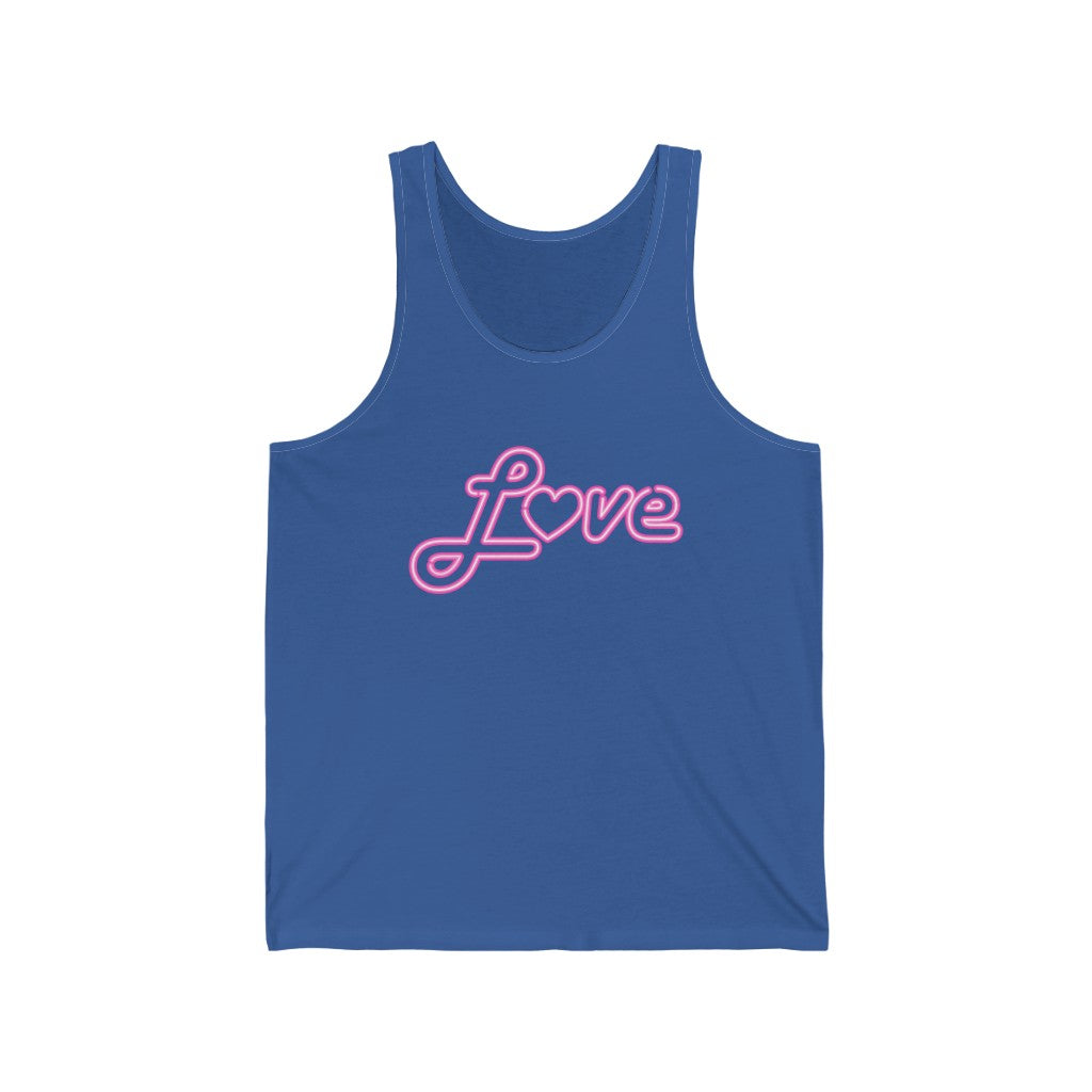 Love Neon Pink Tank-Top