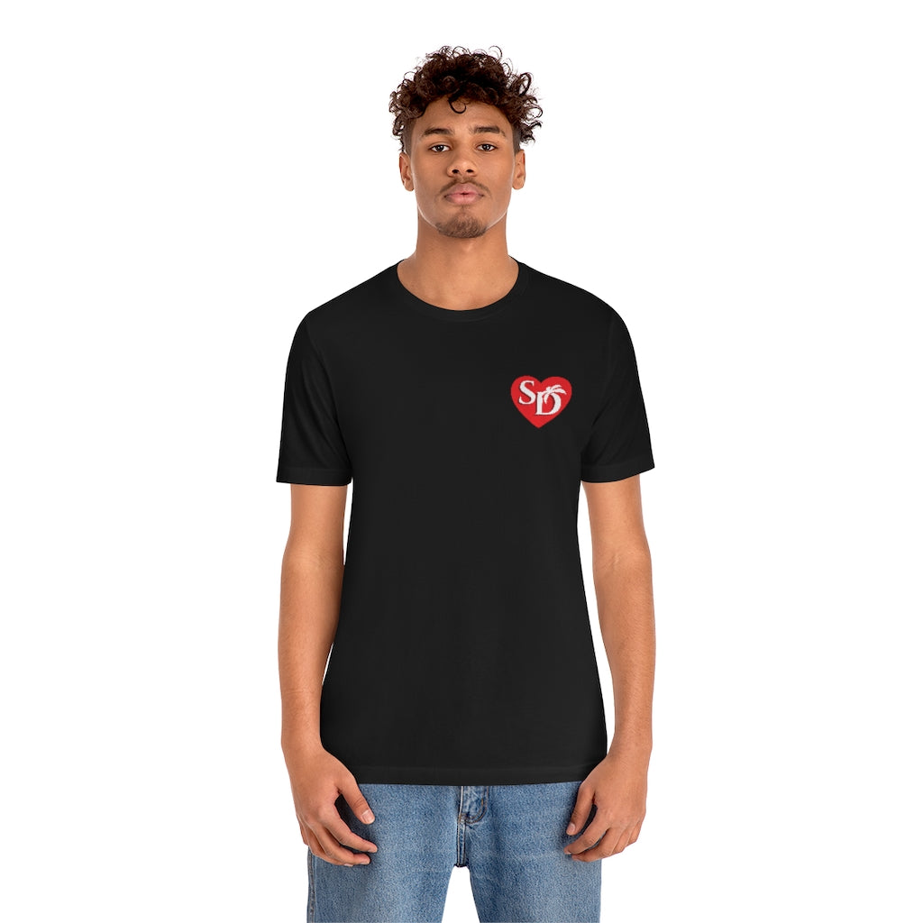 I Heart SD Mock Pocket T-shirt