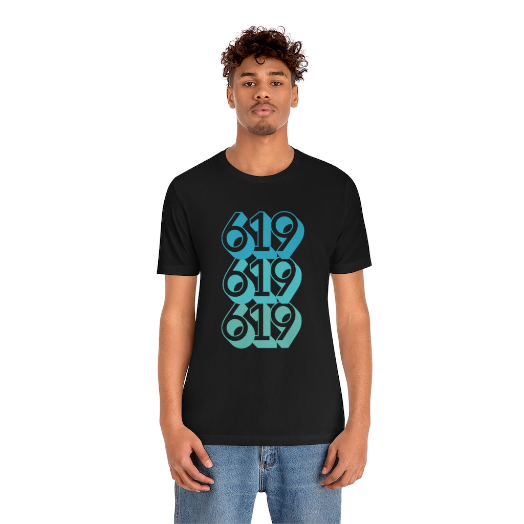 619 Tee | Teal San Diego Area Code T-Shirt