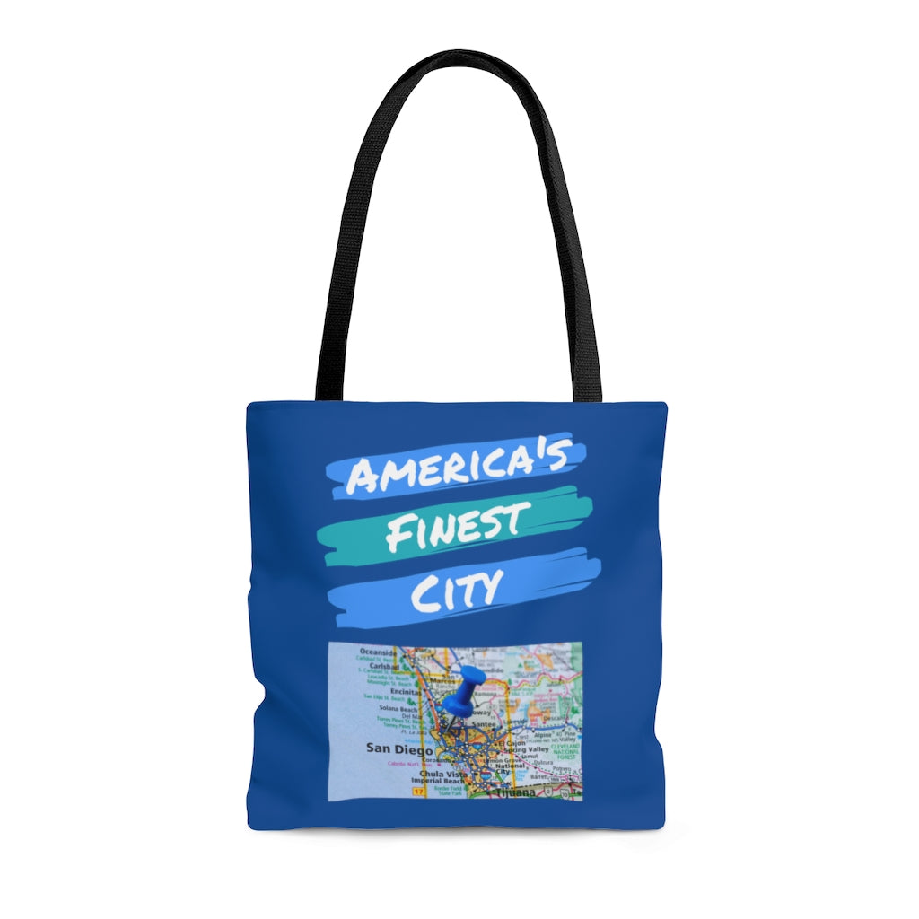 America's Finest City Blue Tote Bag
