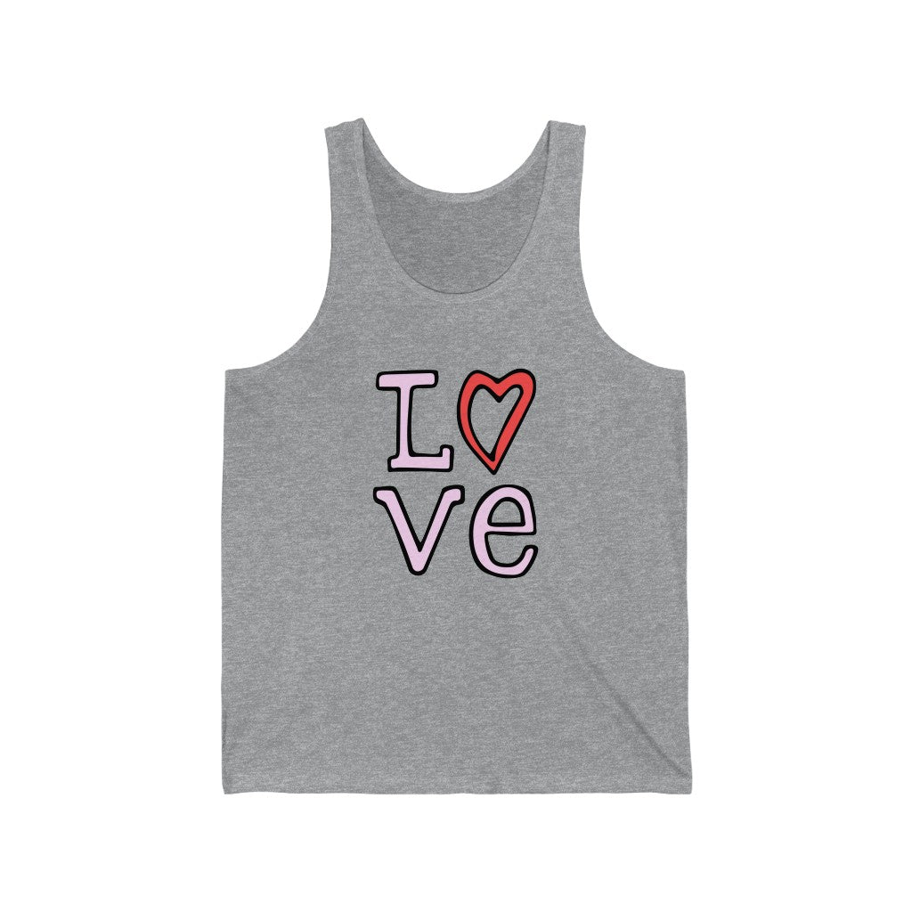 LOVE Tank-Top (Pink and Red)