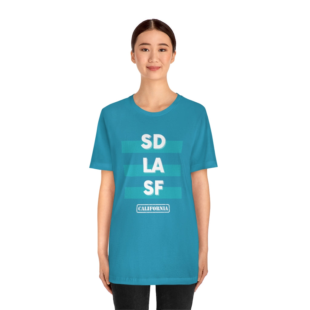 SD LA SF California Tee (Teal)