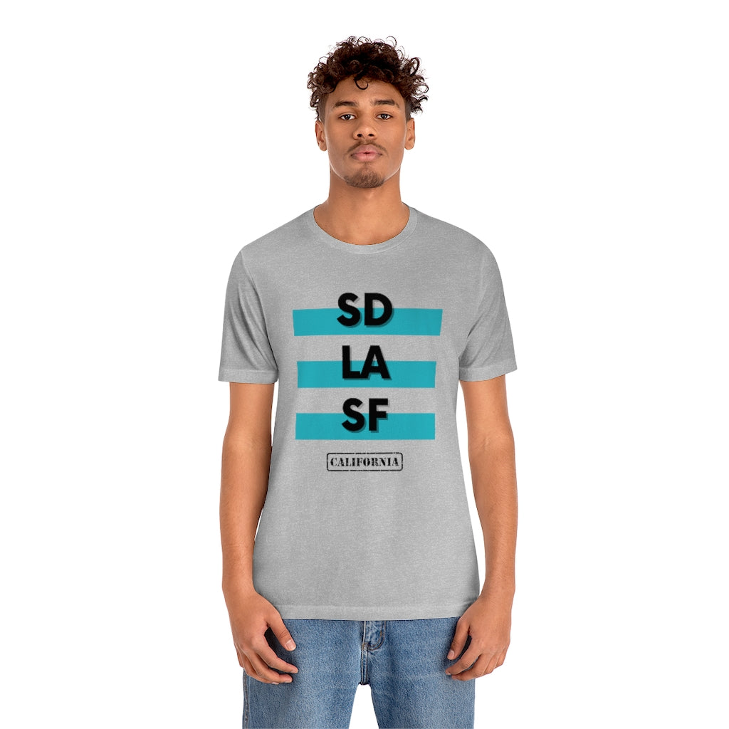SD LA SF California Tee (Teal)