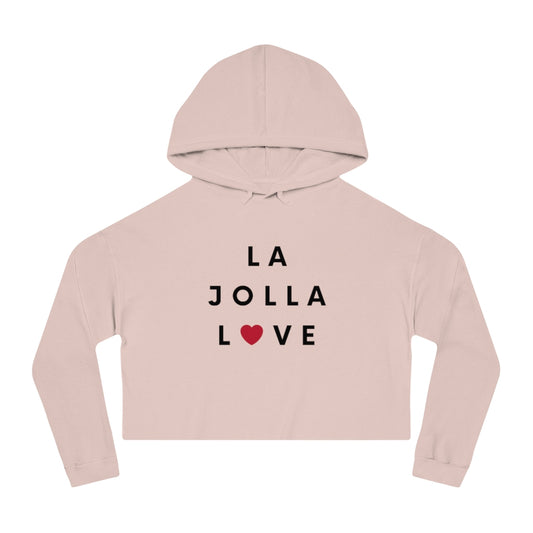 Ja Jolla Love Cropped Hoodie, SD Women's Hooded Sweatshirt
