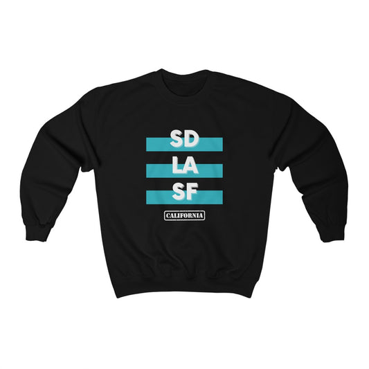 SD LA SF California Sweatshirt (Teal)