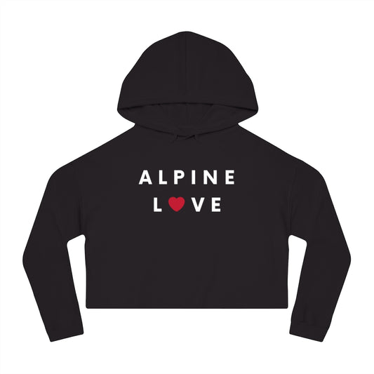 Alpine Love Cropped Hoodie, SD Women's Hooded Sweatshirt