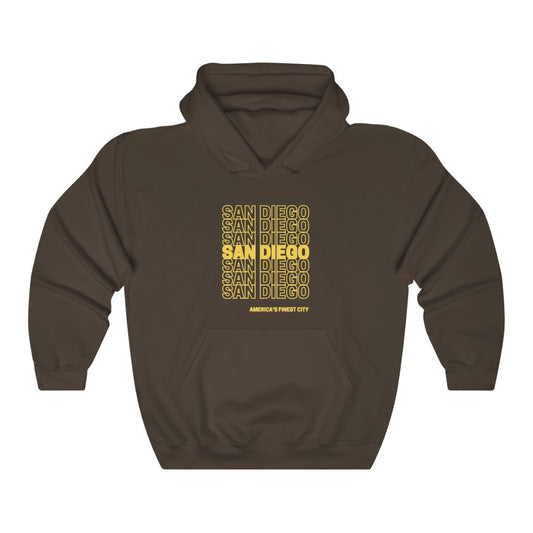 "San Diego "Thank You" Hoodie (Brown and Gold)