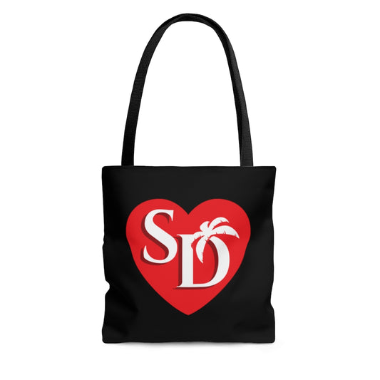 I Heart SD Black Tote Bag