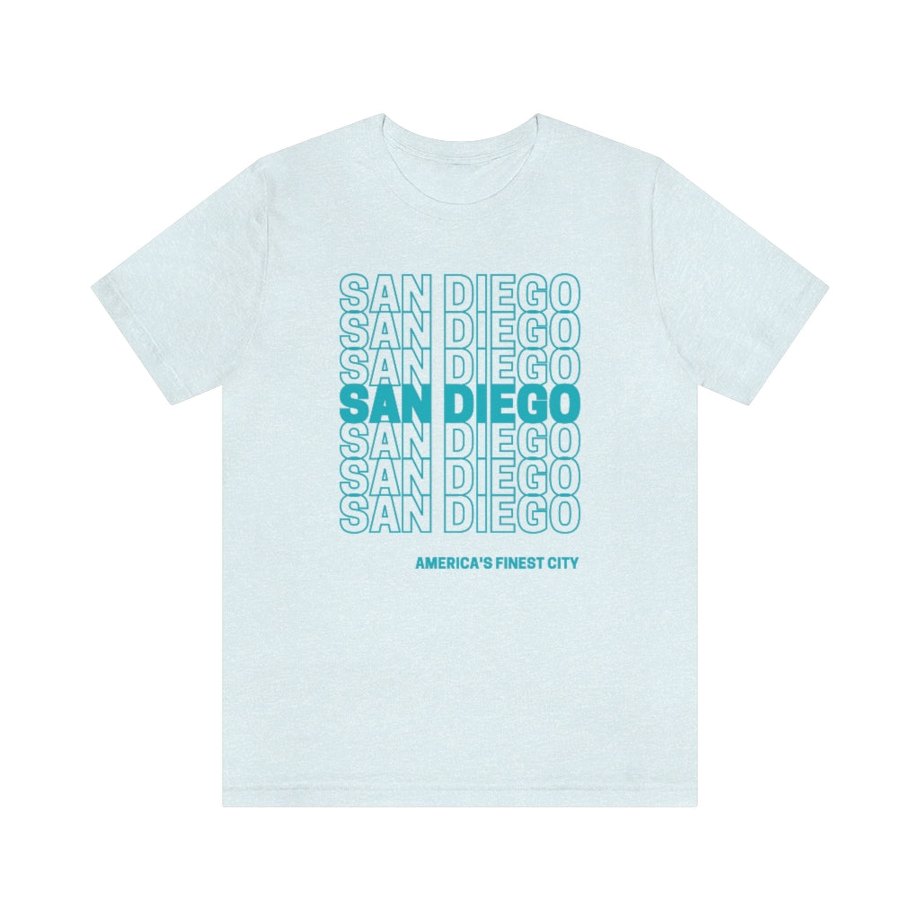 San Diego "Thank You" T-Shirt (Teal)