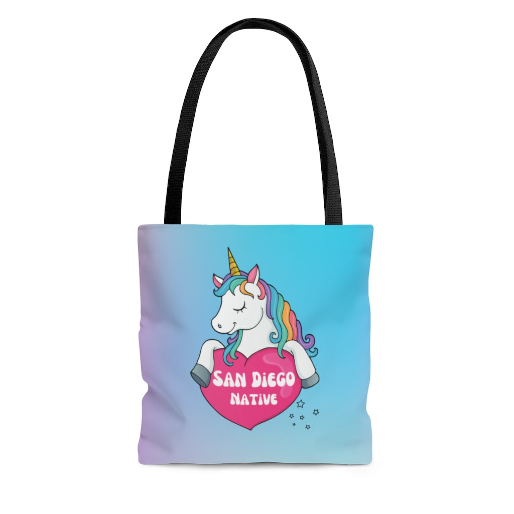 San Diego Native Unicorn Tote Bag