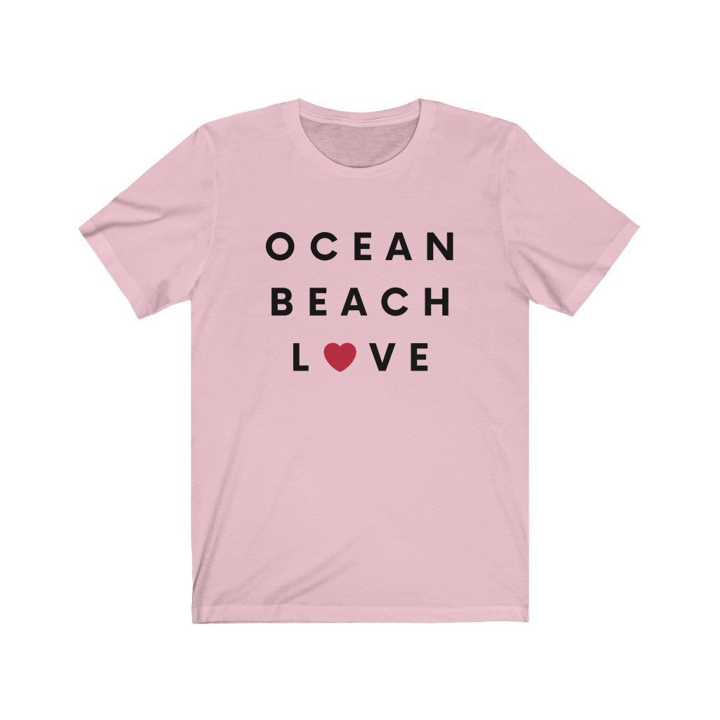 Ocean Beach Love Tee, San Diego Neighborhood T-Shirt (Unisex) (Multiple Colors Avail)