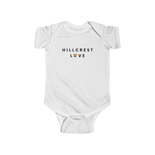 Hillcrest Love Baby Onesie, San Diego Infant Bodysuit