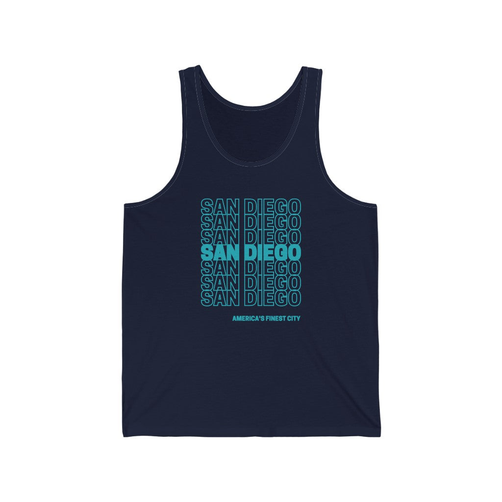 San Diego "Thank You" Tank (Teal)