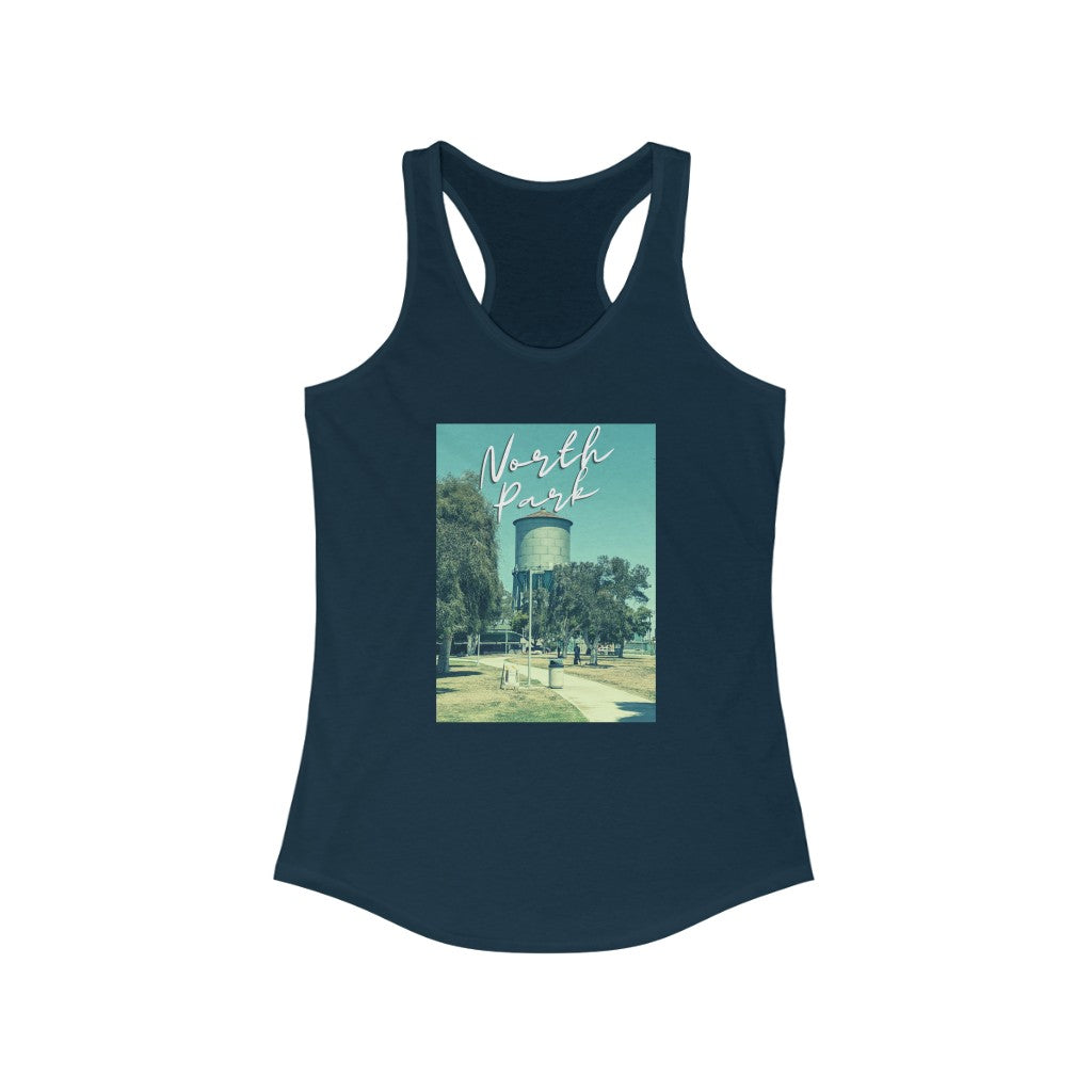 Classic North Park Water Tower Tank-Top, Women's Racerback Sleeveless Shirt