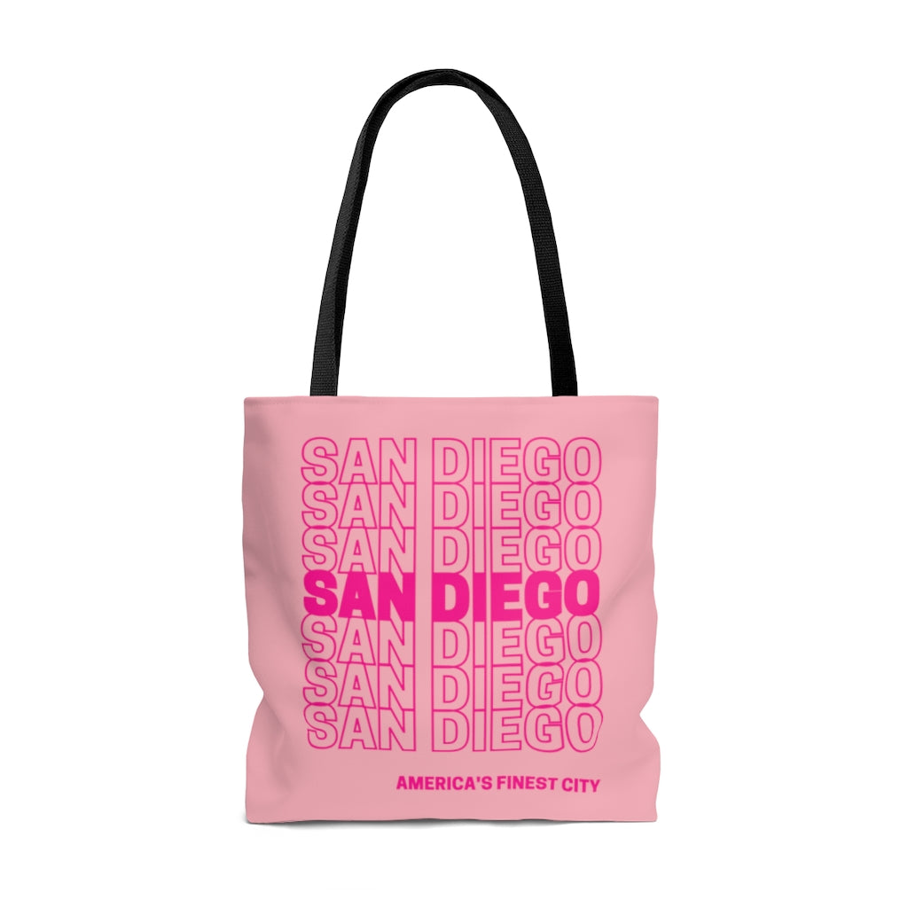San Diego "Thank You" Pink Tote Bag