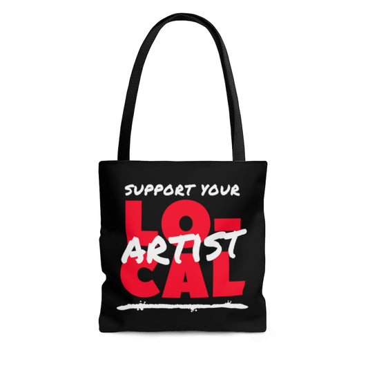 Support Your Local Artist Tote Bag (Red)