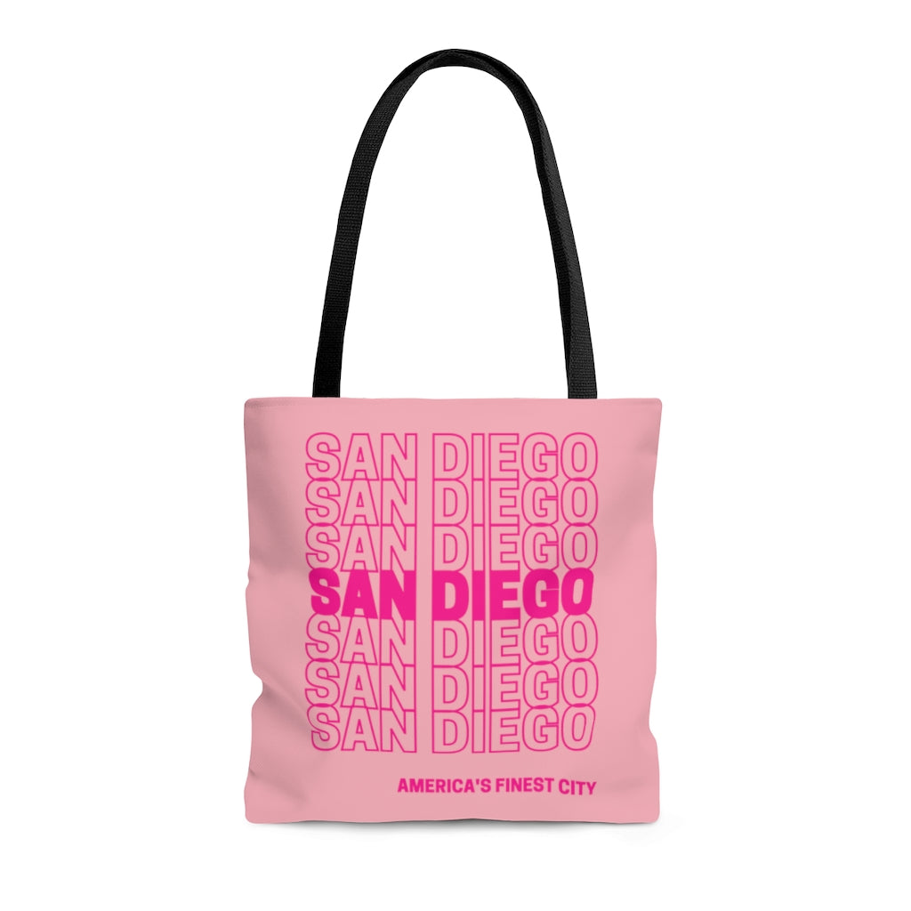 San Diego "Thank You" Pink Tote Bag
