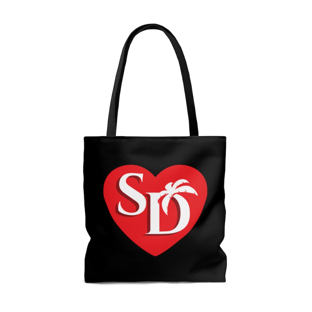 I Heart SD Black Tote Bag