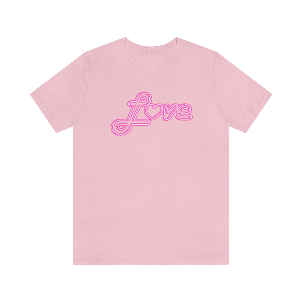 Love Neon Pink Sign T-shirt