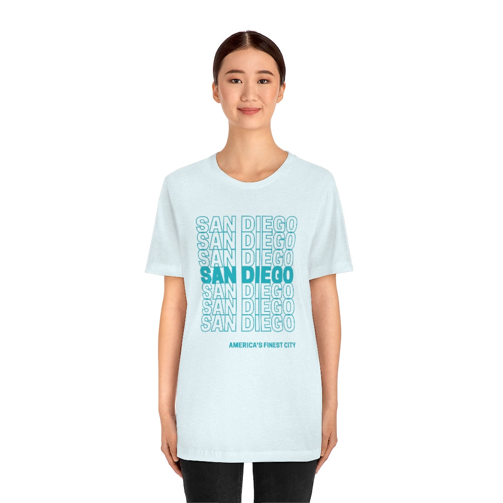 San Diego "Thank You" T-Shirt (Teal)