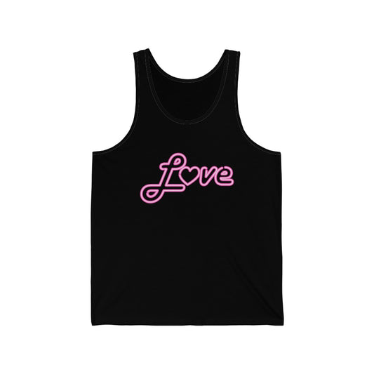 Love Neon Pink Tank-Top