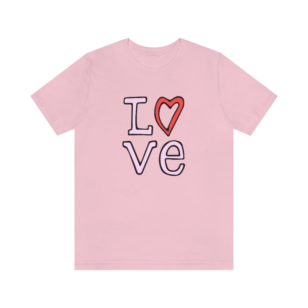 LOVE T-shirt (Pink and Red)