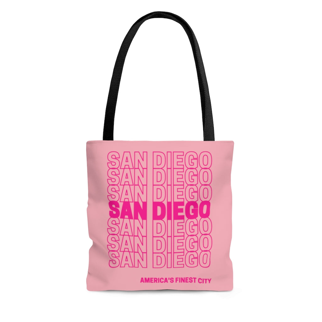 San Diego "Thank You" Pink Tote Bag
