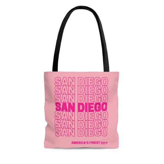 San Diego "Thank You" Pink Tote Bag