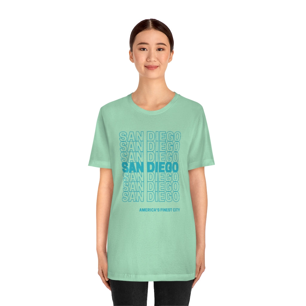 San Diego "Thank You" T-Shirt (Teal)