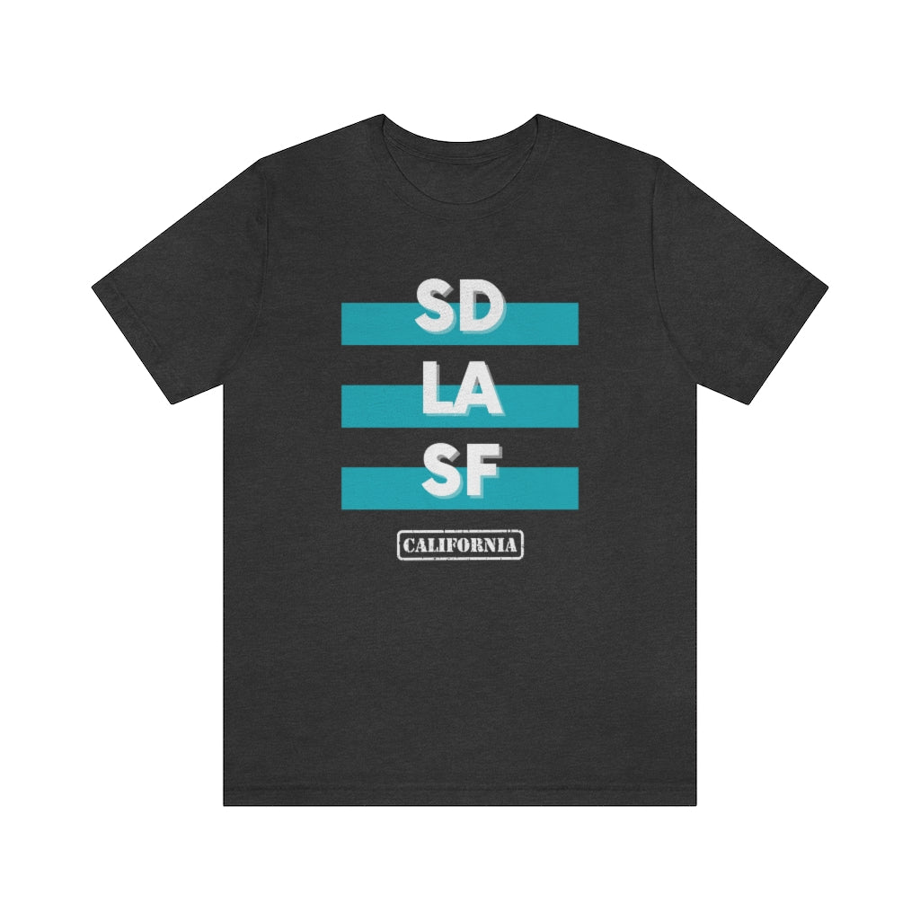 SD LA SF California Tee (Teal)