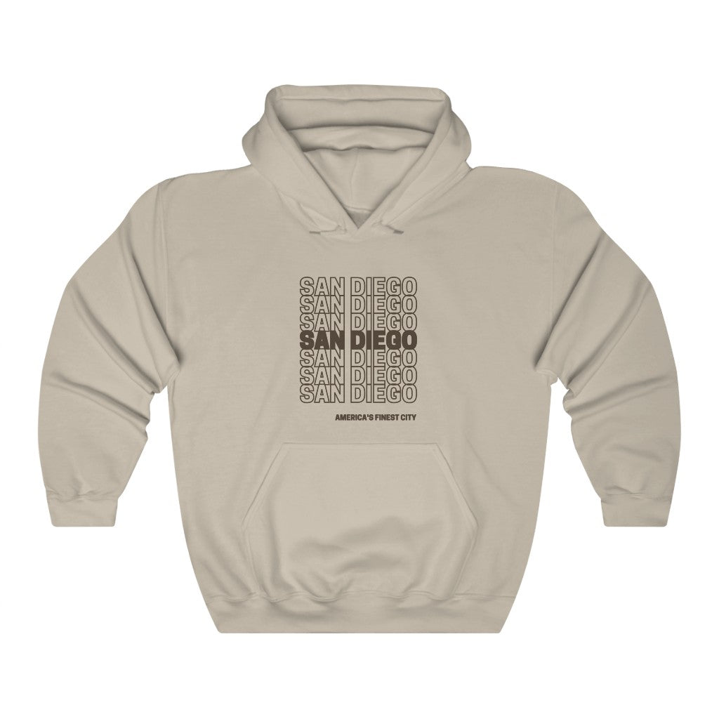 "San Diego "Thank You" Hoodie (Brown and Gold)