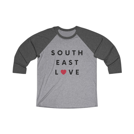 Southeast Love Long Sleeve Baseball Tee, San Diego Neighborhood T-shirt (Unisex) (Multiple Colors Avail)