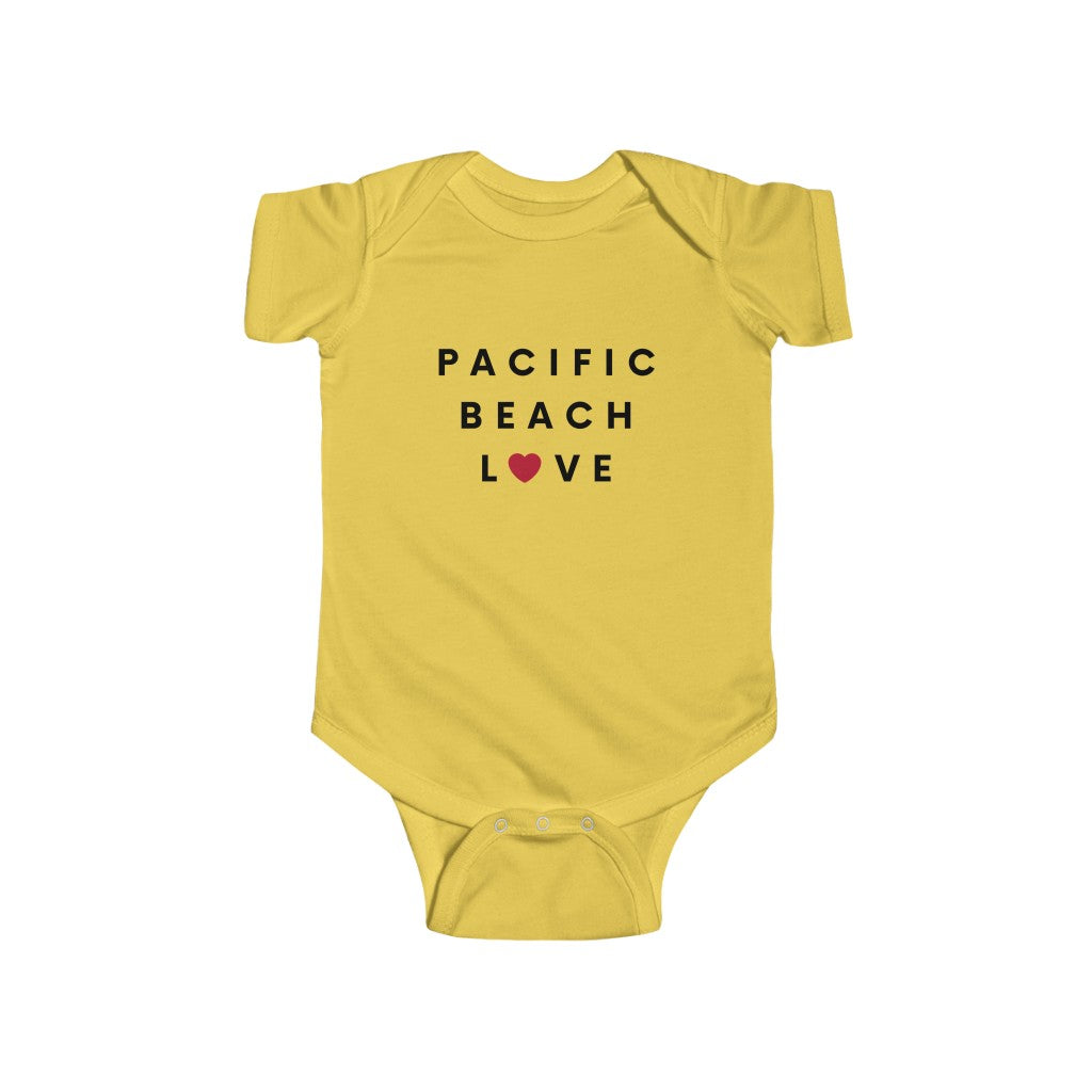 Pacific Beach Love Baby Onesie, San Diego Infant Bodysuit